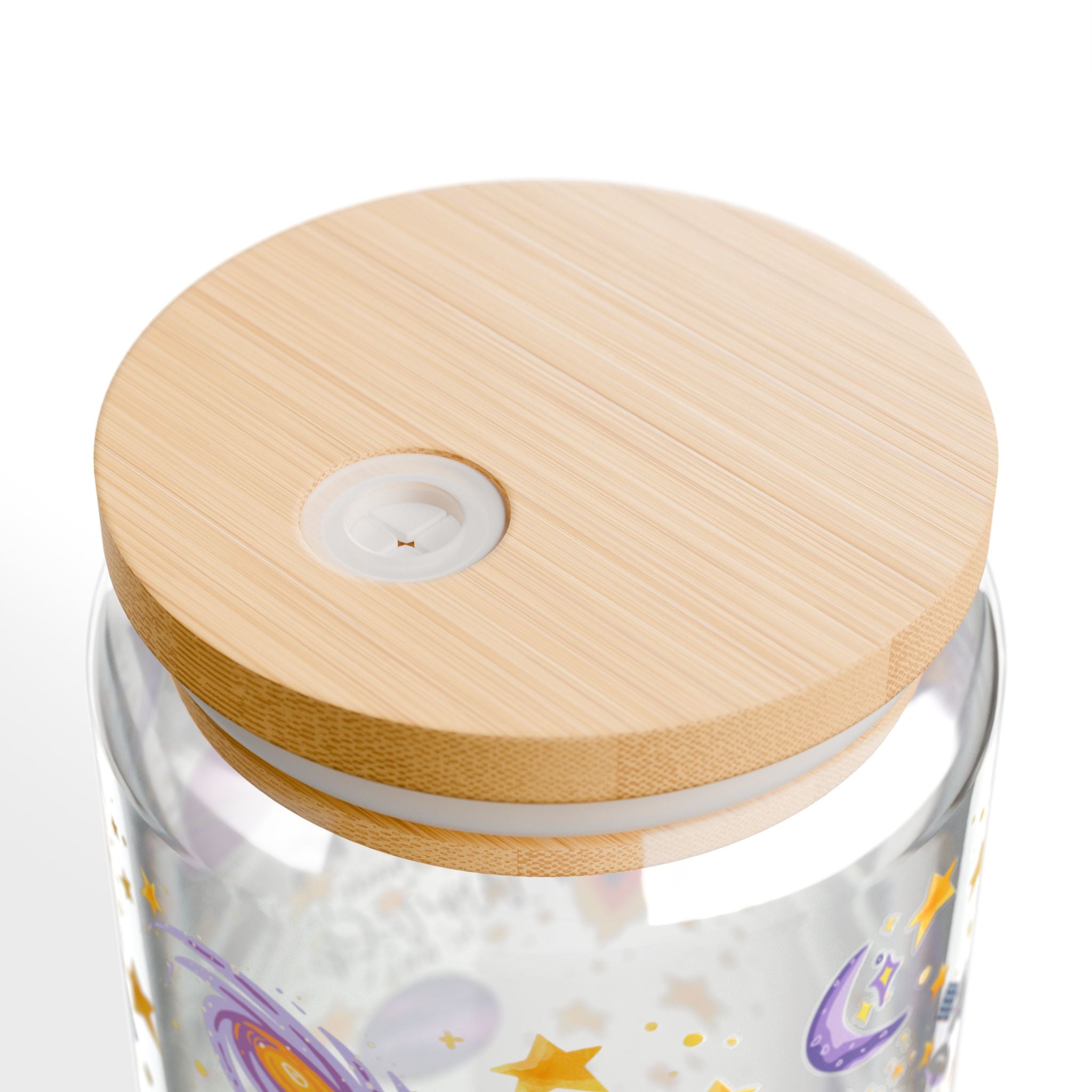 If The Stars Were Made To Worship So Will I-Christian-Galaxy-Themed 16oz Sipper Glass with Straws - Perfect for Space Lovers