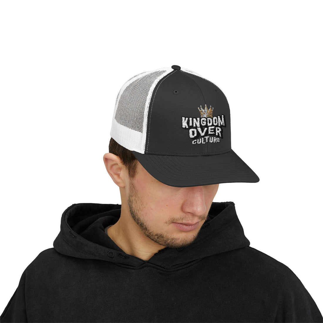 Christian Kingdom Over Culture Snapback Trucker Cap, Faith Baseball Hat, Christian Apparel, Religious Headwear, Christian Gift
