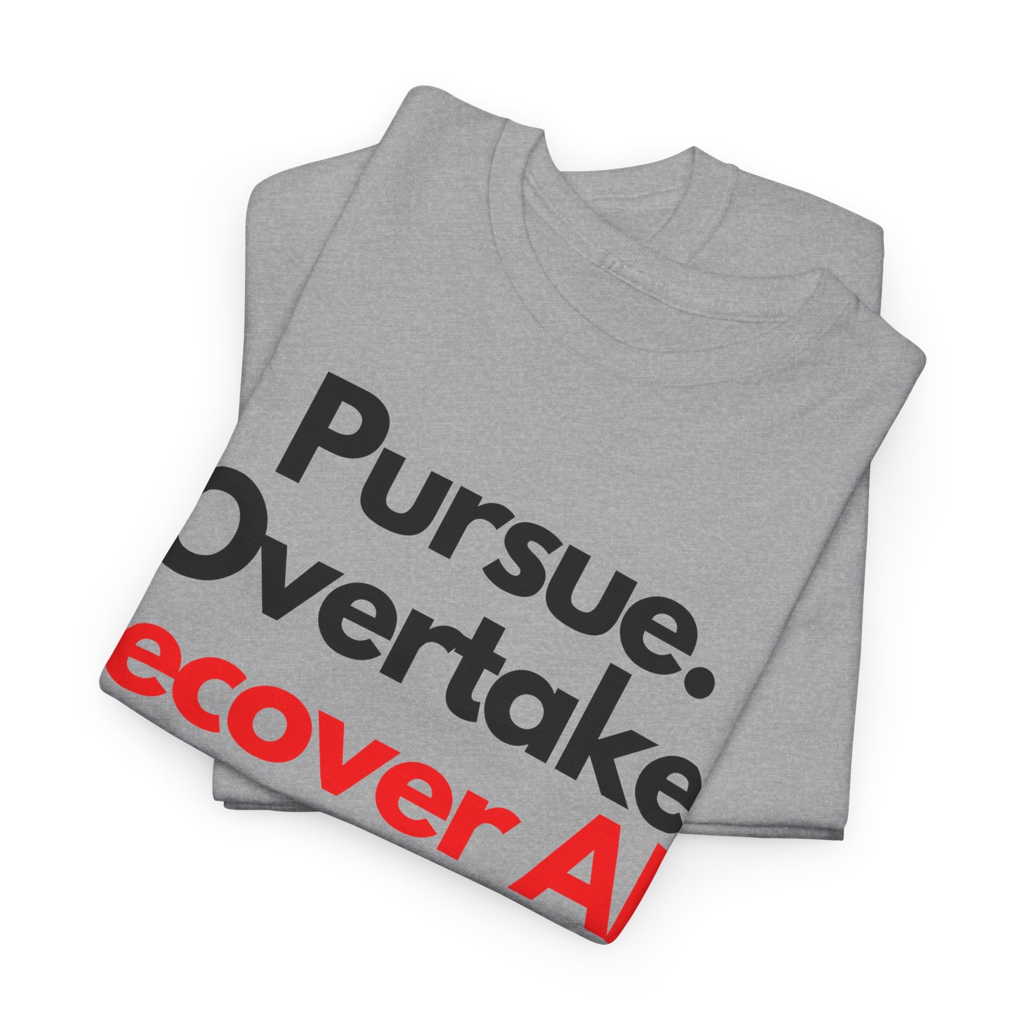 Pursue Overtake Recover All Christian TShirt, Gift for Her, Gift for Him, Christian Shirt, Faith Tee, Grey Top, Scripture Apparel,