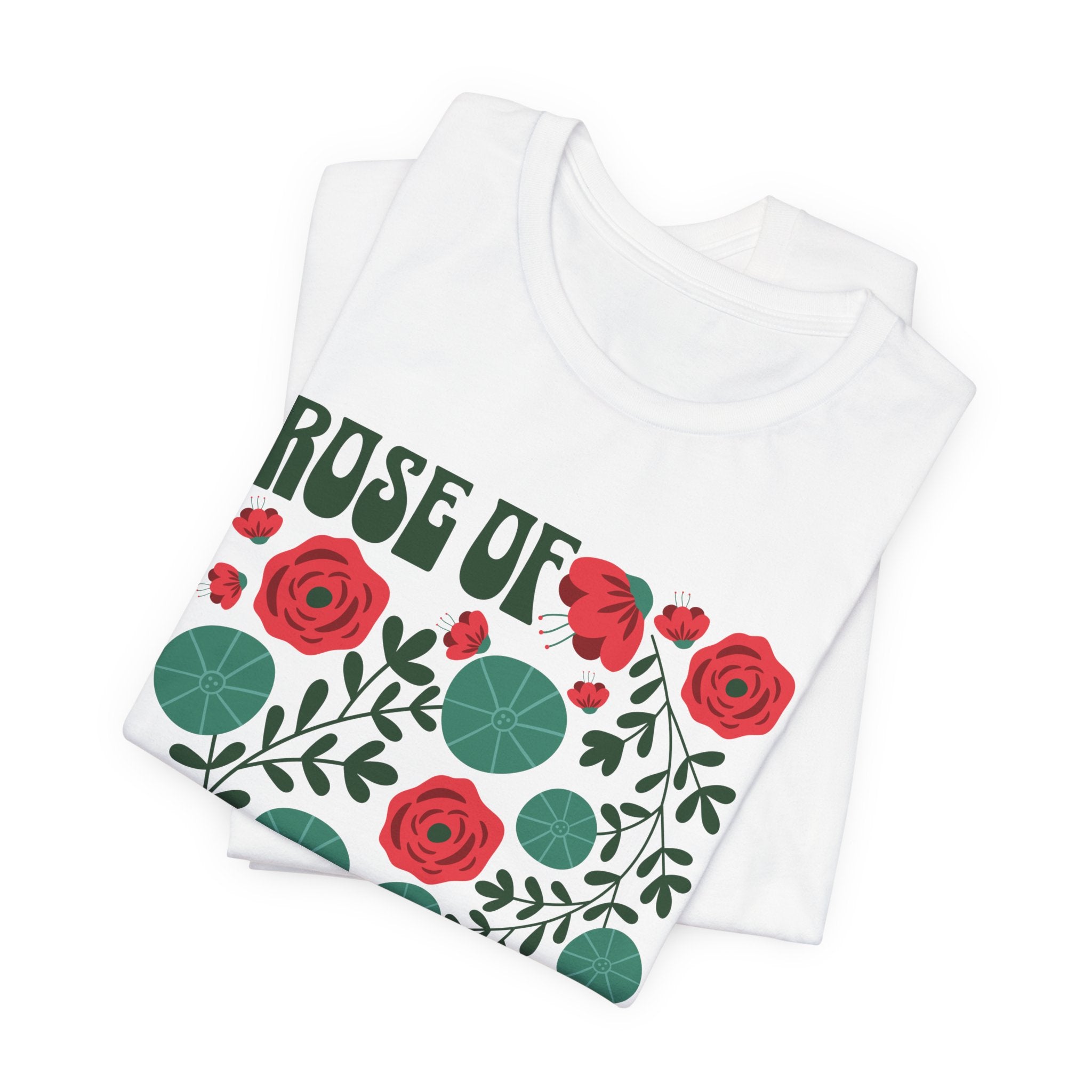 Floral Tee - Red Roses - Rose of Sharon, Unisex Tshirt